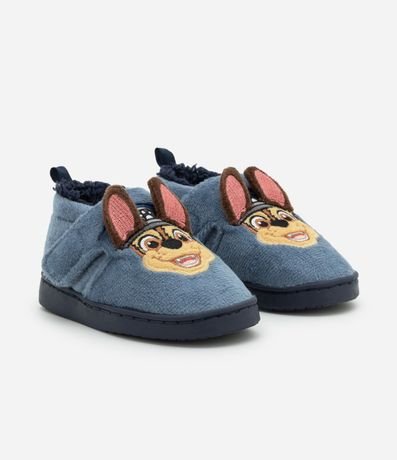 Pantufla Cerrada en Fleece con Bordado Chase Paw Patrol - Talle 19 al 28