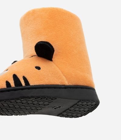 Pantufla Bota Infantil en Fleece con Bordado Tigre - Talle 19 a 28 3