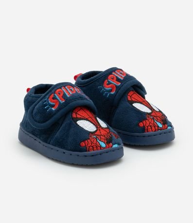 Pantufla Cerrada en Fleece con Bordado Spidey - Talle 19 a 28