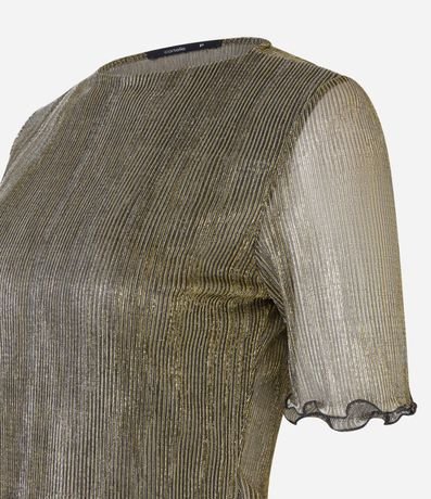 Blusa con Hilo Metalizado y Frufrus 7