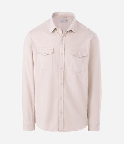 Camisa en Terciopelo con Bolsillos Delanteros 7