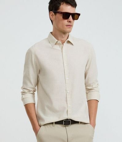 Camisa Manga Larga en Lino