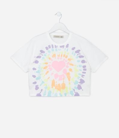 Remera Corta Infantil con Estampa Tie Dye - Talle 5 a 14 años