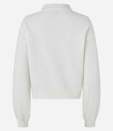 Buzo Suéter en Chenille con Cuello Alto y Ribanas 6