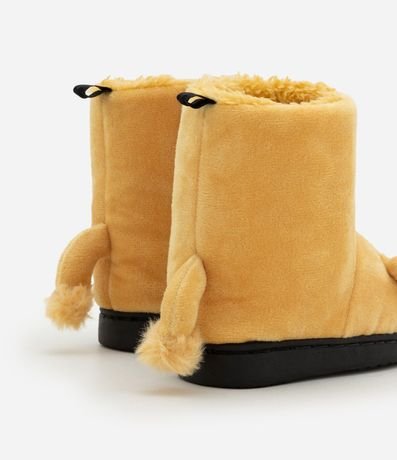 Pantufla Bota Infantil con Bordado Simba - Tam  19 a 28 2