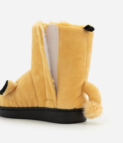 Pantufla Bota Infantil con Bordado Simba - Tam  19 a 28 5