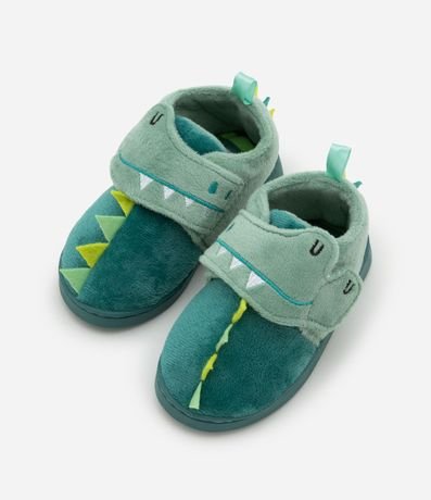 Pantufla Cerrada Infantil con Bordado de Dino - Talle 19 a 28 4
