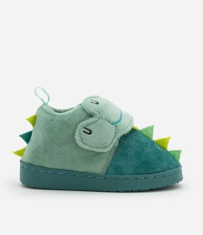 Pantufla Cerrada Infantil con Bordado de Dino - Talle 19 a 28 5