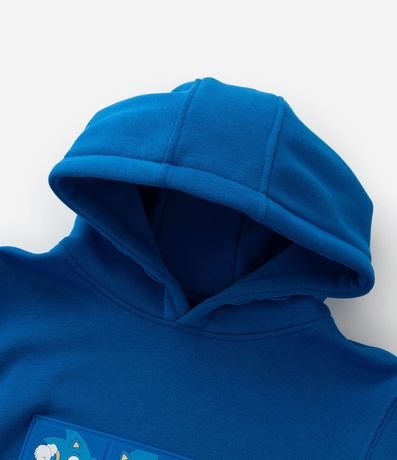 Saco Infantil con Capucha y Estampa de Sonic - Talle 4 a 12 años 5