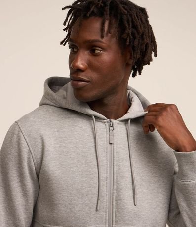 Saco Básico Deportivo en Algodón con Capucha y Cierre Delantero 8