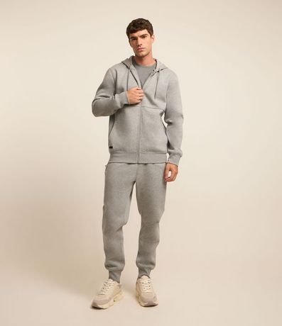 Saco Básico Deportivo en Algodón con Capucha y Cierre Delantero 2