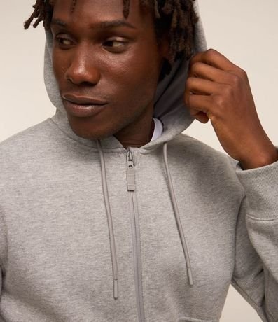 Saco Básico Deportivo en Algodón con Capucha y Cierre Delantero 6