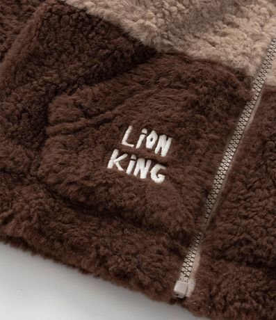 Saco Infantil en Sherpa con Bordado Simba - Talle 1 a 6 años 6