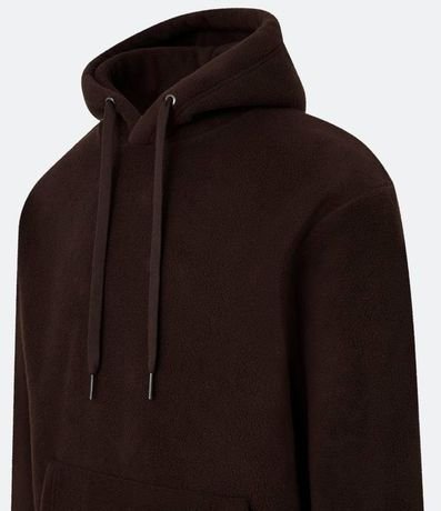 Buzo Cerrado en Fleece con Capucha y Bolsillo Canguro 2