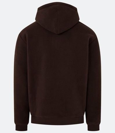 Buzo Cerrado en Fleece con Capucha y Bolsillo Canguro 3