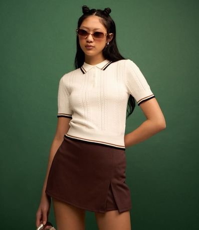 Short Pollera en Punto Roma con Abertura 2