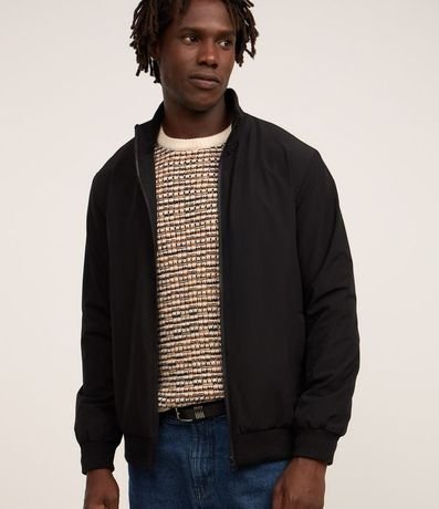 Campera Bomber con Cuello Alto