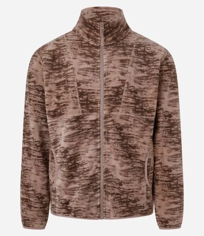 Saco Deportivo en Fleece con Estampa Manchada 7