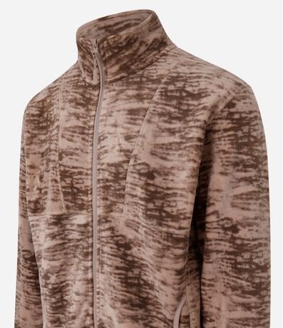Saco Deportivo en Fleece con Estampa Manchada 8