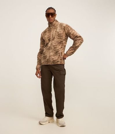 Saco Deportivo en Fleece con Estampa Manchada 2