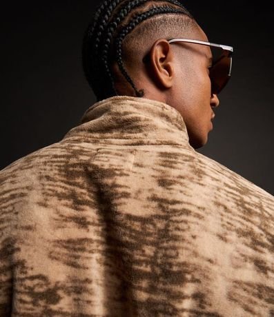 Saco Deportivo en Fleece con Estampa Manchada 4