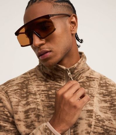 Saco Deportivo en Fleece con Estampa Manchada 5