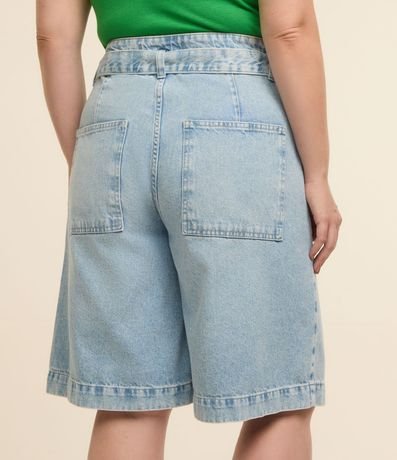 Bermuda Jorts en Jeans con Cinturón Curve & Plus Size 3