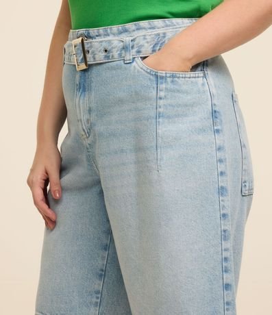 Bermuda Jorts en Jeans con Cinturón Curve & Plus Size 4
