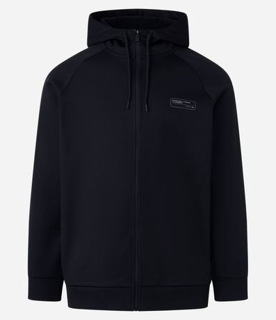 Saco en Fleece con Estampa en el Pecho y Capucha 6