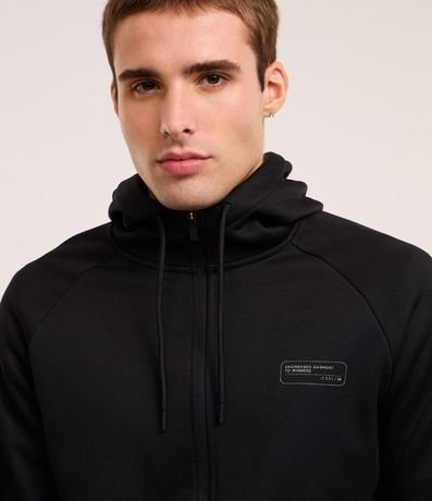 Saco en Fleece con Estampa en el Pecho y Capucha 5