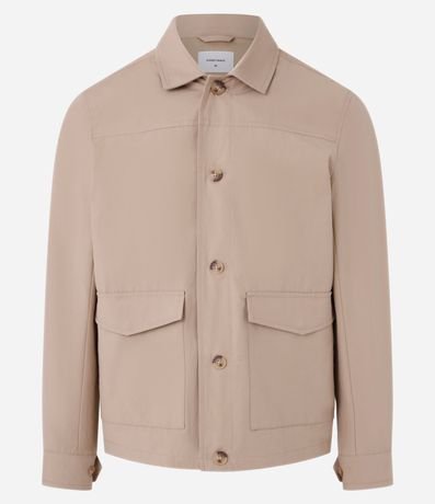 Campera en Sarga con Bolsillos Cargo 8