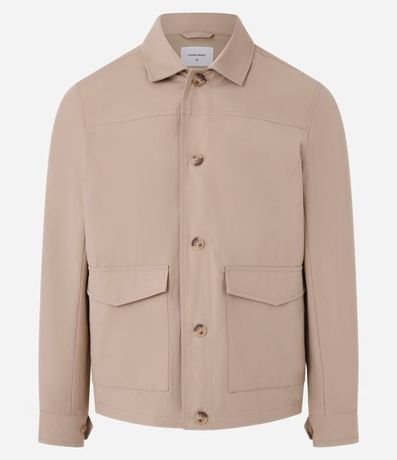 Campera en Sarga con Bolsillos Cargo 10