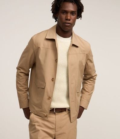 Campera en Sarga con Bolsillos Cargo 3