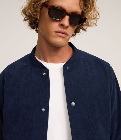Campera Bomber en Terciopelo con Botones Forrados 3