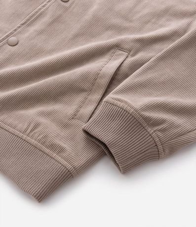 Campera Bomber en Terciopelo con Botones Forrados 11