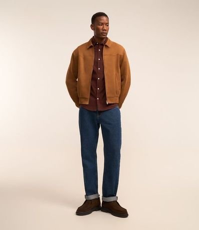 Campera con Detalles en Recorte y Bajo con Elástico 2