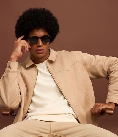 Campera con Detalles en Recorte y Bajo con Elástico 7