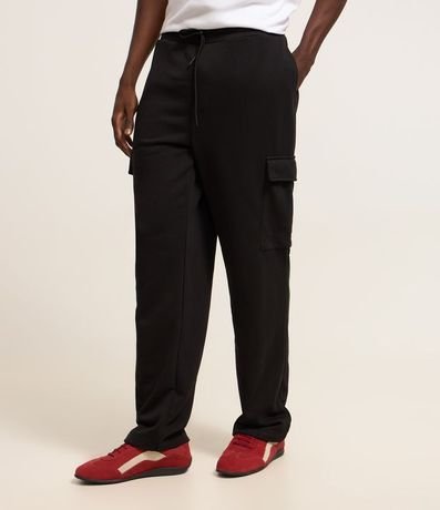 Pantalón Baggy en Algodón con Bolsillo Cargo 2