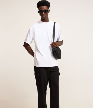 Pantalón Baggy en Algodón con Bolsillo Cargo 3