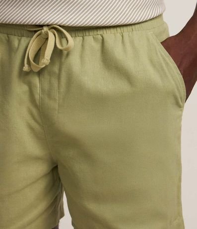 Bermuda en Algodón con Cintura Elástica y Bolsillos 5