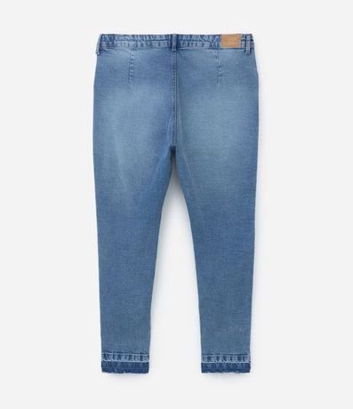 Pantalón Skinny en Jeans Dirty Washed con Bajo Deshilachado Curve & Plus Size 7