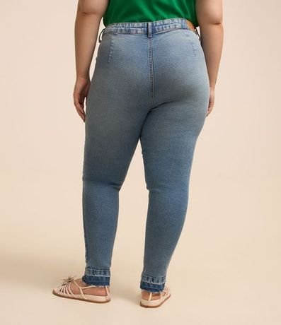 Pantalón Skinny en Jeans Dirty Washed con Bajo Deshilachado Curve & Plus Size 3