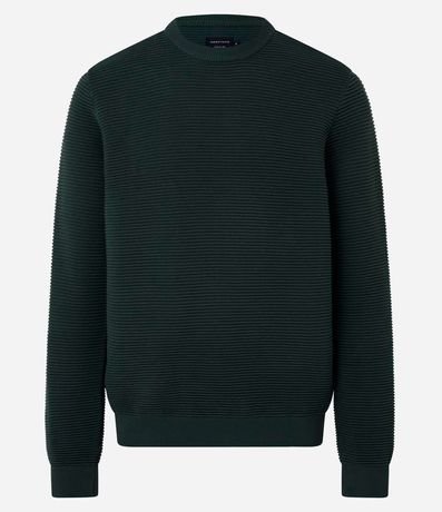 Suéter de Punto Liviano con Texturas Horizontales 5