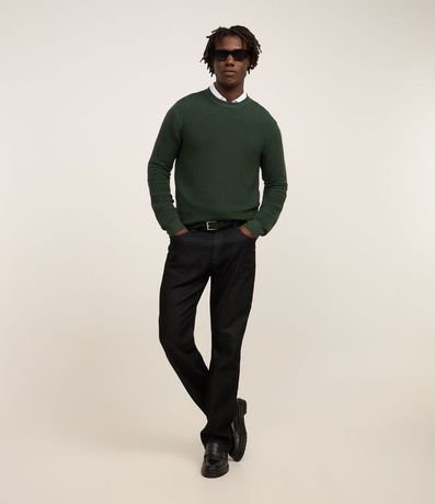 Suéter de Punto Liviano con Texturas Horizontales 2