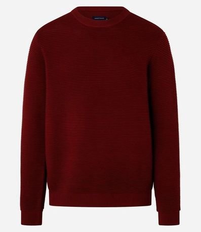 Suéter de Punto Liviano con Texturas Horizontales 5