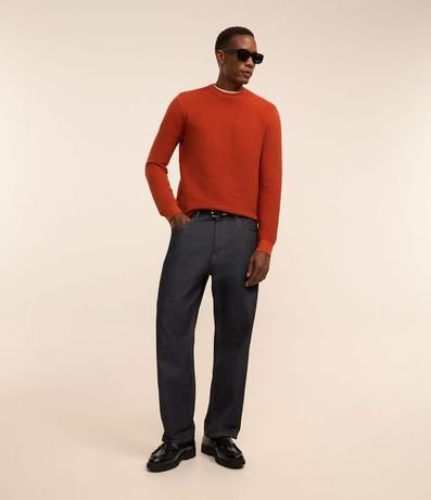 Suéter de Punto Liviano con Texturas Horizontales 2