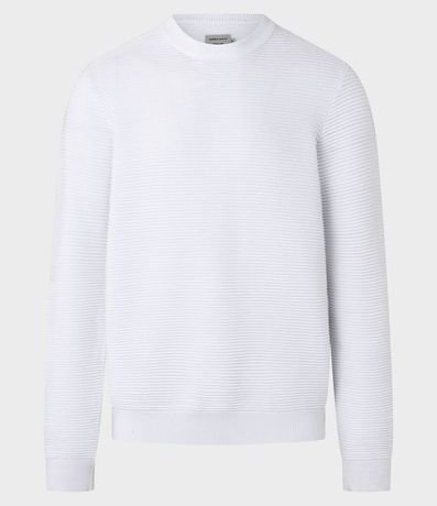 Suéter de Punto Liviano con Texturas Horizontales 4