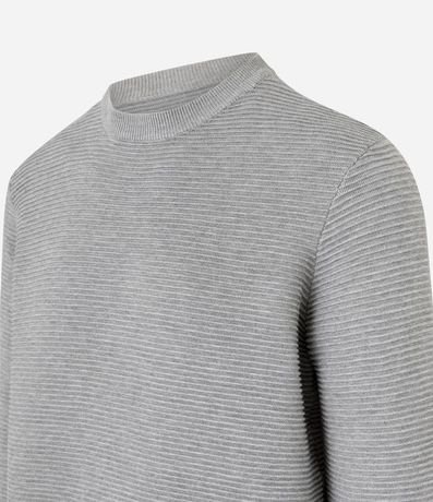 Suéter de Punto Liviano con Texturas Horizontales 6