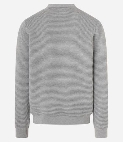 Suéter de Punto Liviano con Texturas Horizontales 7