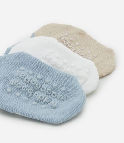 Kit 03 Medias Infantiles con Carita de Animalito - Talle 0 a 12 meses 3